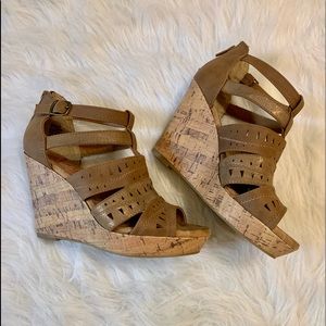 Brown Wedges NEW WITHOUT TAGS